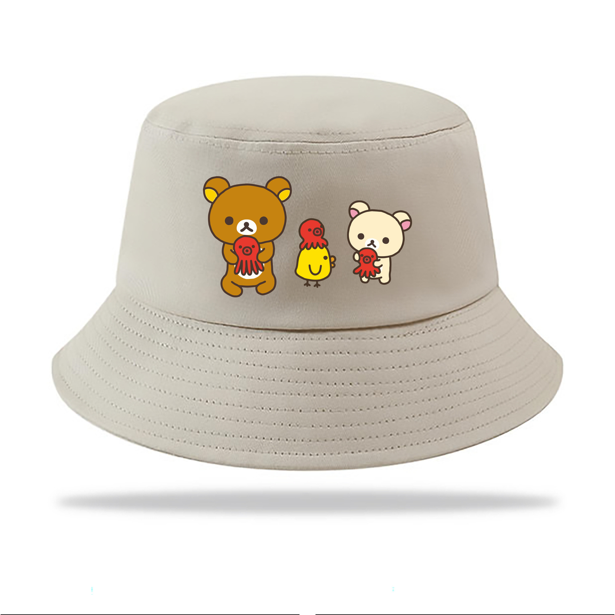 （画像用） リラックマ リラックマ キイロイトリ Rilakkuma Korilakkuma Kiiroitori アウトドア日除けバケットハット